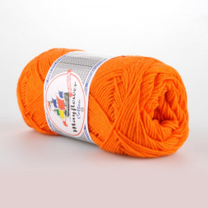 Mayflower Cotton 8/4 Junior Garn Unicolor 1406 Orange