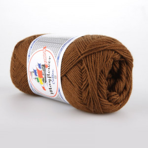 Mayflower Cotton 8/4 Junior Garn Unicolor 1432 Brun