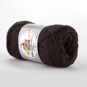Mayflower Cotton 8/4 Junior Garn Unicolor 1436 Mörkbrun