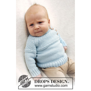 McDreamy by DROPS Design - Baby Blue Stick-mönster strl. 1/3 mdr - 3/4