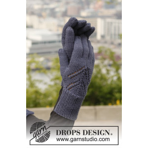 Midnight Boheme Gloves by DROPS Design - Vantar Stick-opskrift str. On
