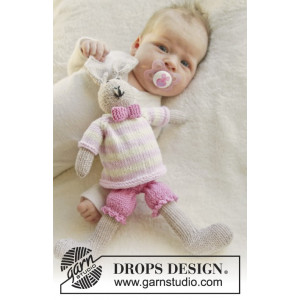 Mrs. Bunny by DROPS Design - Baby Nalle Stickmönster