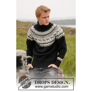 Neville by DROPS Design - Sweater Stick-opskrift str. S - XXXL