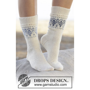 Nordic Summer Socks by DROPS Design - Sockor Stick-opskrift str. 35/37