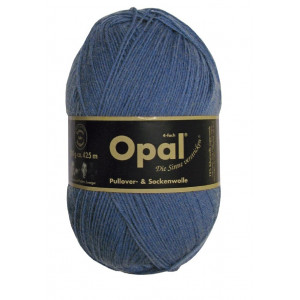 Opal Uni 4-trådigt Garn Unicolor 5195 Jeansblå