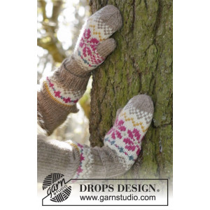 Prairie Fairy Mittens by DROPS Design - Vantar Stick-opskrift strl. 3/