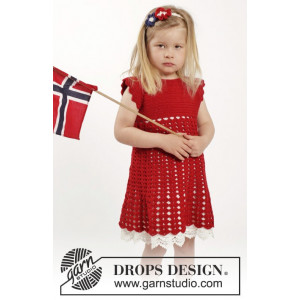 Princess Matilde by DROPS Design - Klänning och hårband Virk-opskrift