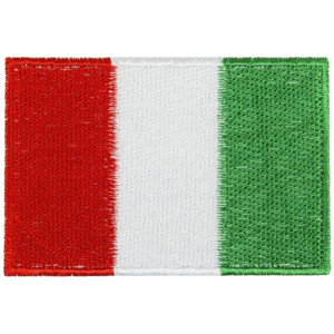 Strykmärke Flagga Italien 4x7 cm - 1 st.